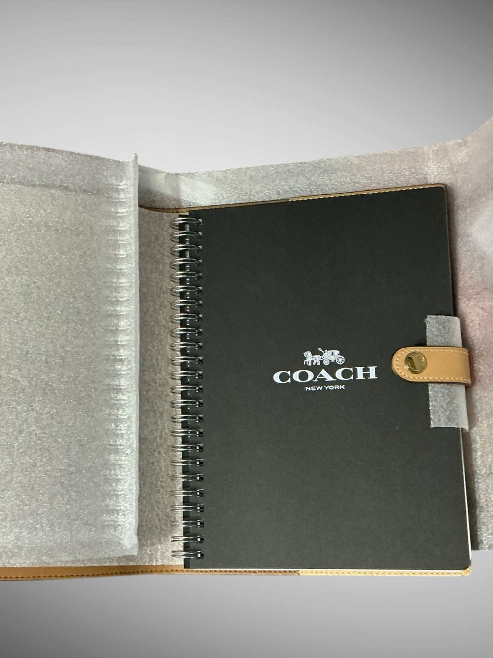 Coach Floral Print Notebook Journal Pink Leather Canvas CFA42 NWT Denim - Picture 5 of 8